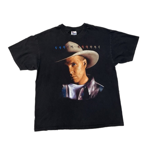 Vintage 90’s Garth Brooks Fresh Horses Tour T-Shirt - Picture 1 of 7